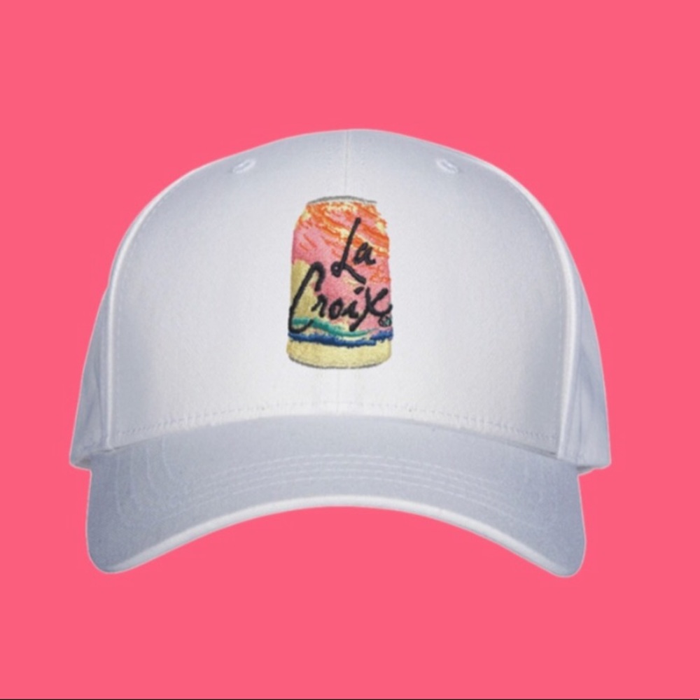 White La Croix dad hat